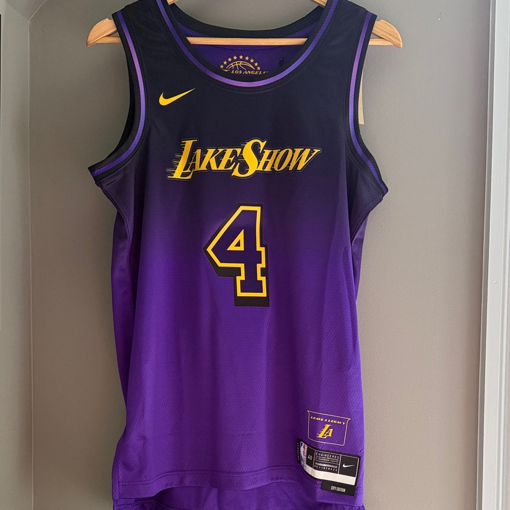 (NEW) Nike Los Angeles Lakers City Edition Purple Jersey - Knecht